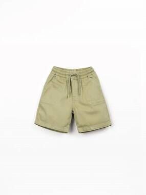 NEW PLAY UP boy's twill drawstring shorts in khaki green